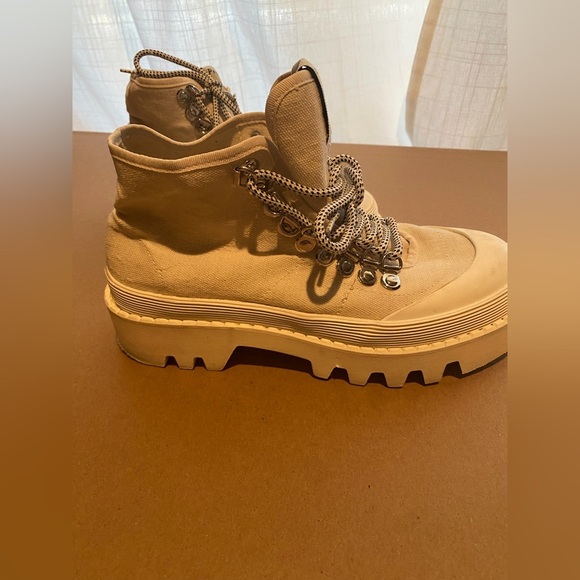 Proenza Schouler Taupe High-Top Sneakers Sz 8.5